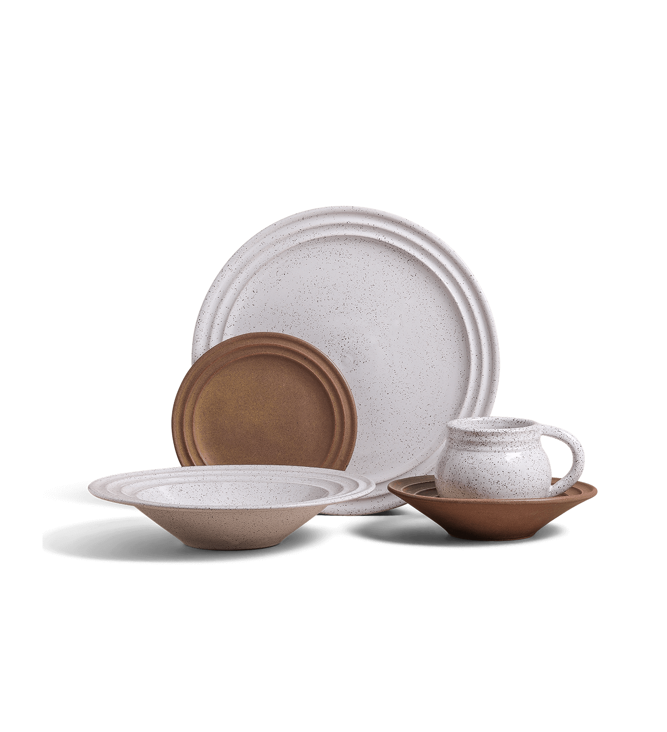 5-Piece Ripple Dinnerware Set
