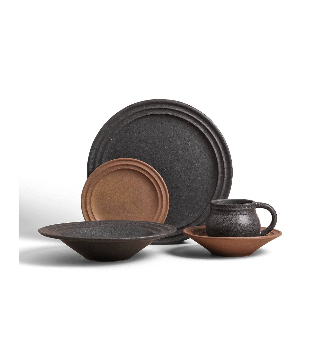 5-Piece Ripple Dinnerware Set